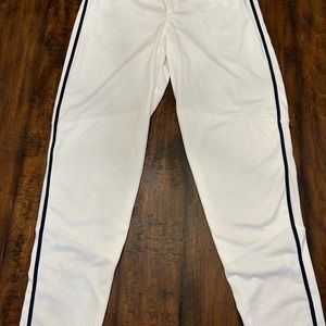 Nike Men’s Vapor Select Baseball Pants, Small, White w black piping, NWT